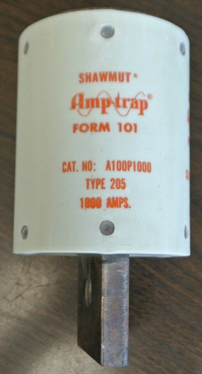 SHAWMUT A100P1000 TYPE 205 AMP-TRAP® / FUSE / 1000A / 1000V / NEW SURPLUS