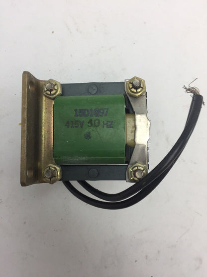 GE CR9500A100A100A SOLENOID 415V 50HZ PULL TYPE END MTG * NO PLUNGER *