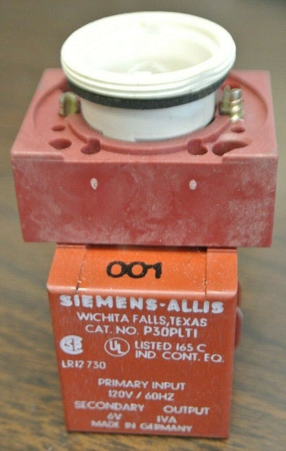 SIEMENS-ALLIS P22PLST1 PILOT LIGHT / 120V  / NEW SURPLUS