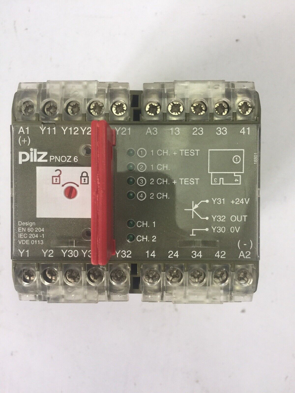 PILZ PNOZ 6 24 VDC SAFETY RELAY 24VDC 4.5W