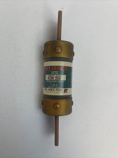 RELIANCE KON350 CLASS K5 ONE TIME FUSE 250VAC 350AMP