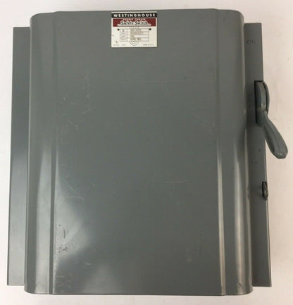 WESTINGHOUSE XU-422 DOUBLE THROW SAFETY SWITCH 60AMP 240VAC STYLE 1605719