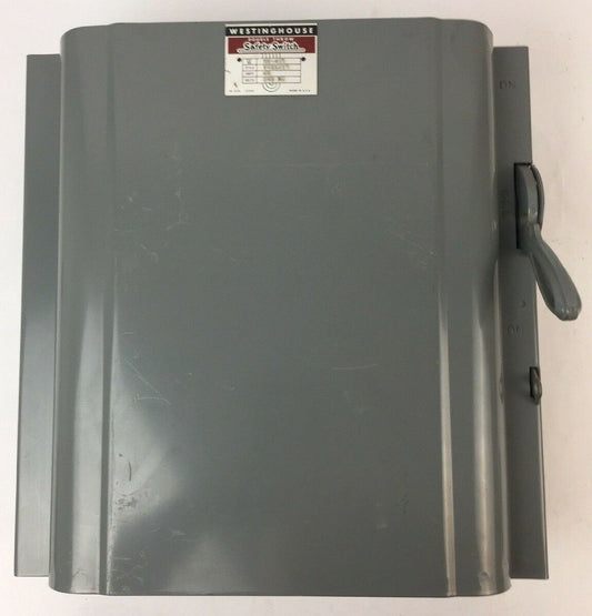 WESTINGHOUSE XU-422 DOUBLE THROW SAFETY SWITCH 60AMP 240VAC STYLE 1605719