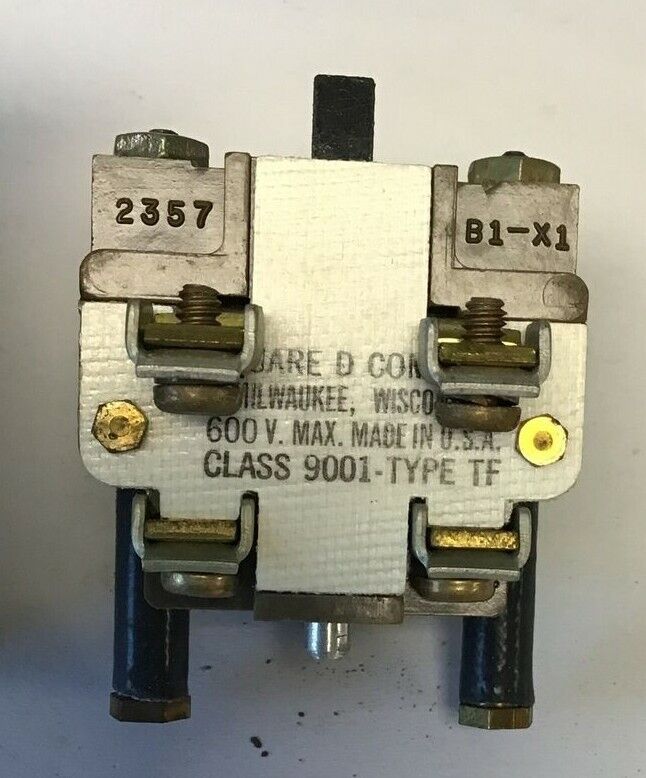SQUARE D 9001 TF CONTACT BLOCK ***LOTOF2***