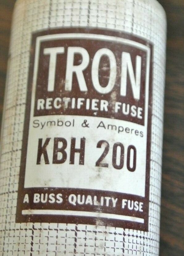 BUSSMANN / TRON KBH200 RECTIFIER FUSE / 200A / 500V / NEW SURPLUS / EACH