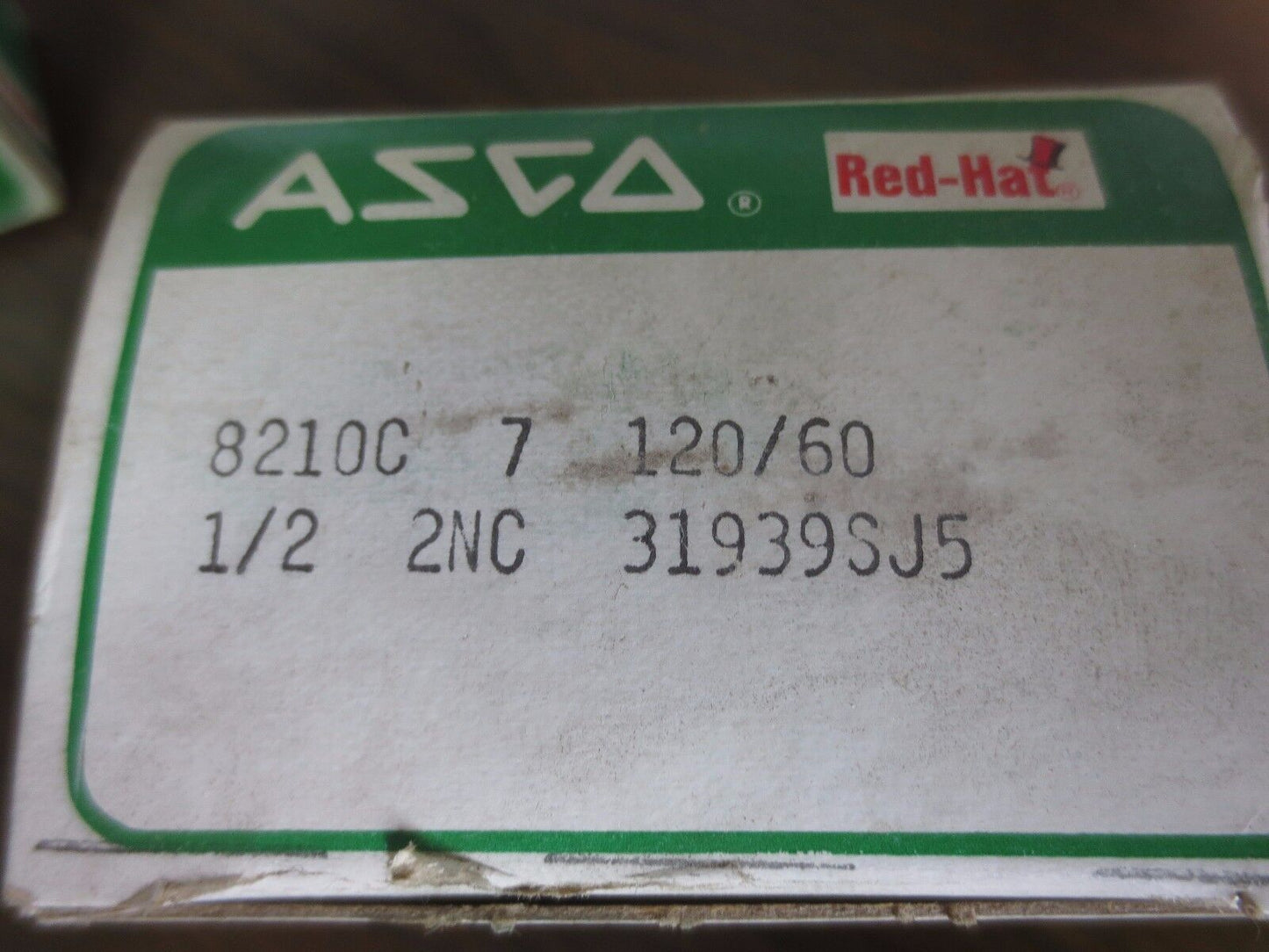 ASCO 8210C 7 SOLENOID VALVE - 1/2" 120/V/60Hz, 2NC - NEW SURPLUS