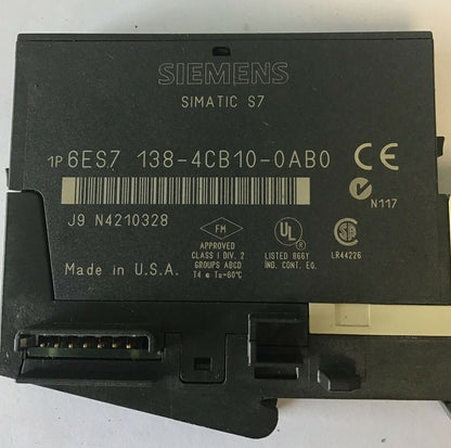 SIEMENS 6ES7 138-4CB10-0AB0 POWER MODULE W/ 6ES7 193-4CE00-0AA0 TERMINAL