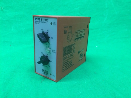 BROYCE CONTROL TYPE B1PRC 3 PHASE VOLTAGE RELAY