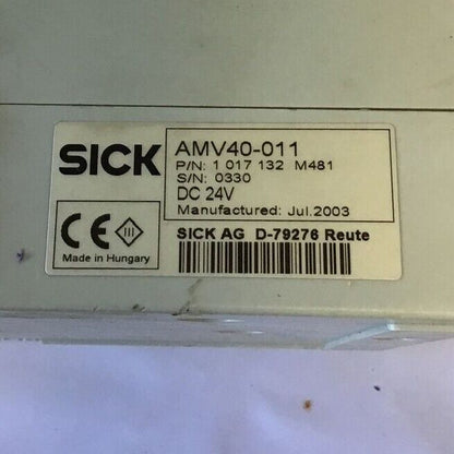 SICK AMV40-011 CODE SCANNER INTERFACE MODULE 24VDC