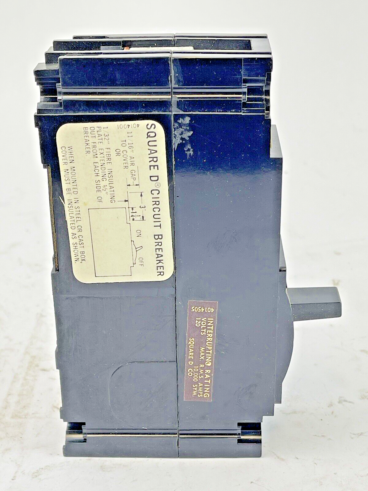 SQUARE D - FAL 12020 - CIRCUIT BREAKER LINE & LOAD LUGS - 20A/1 POLE/120 VAC-NEW