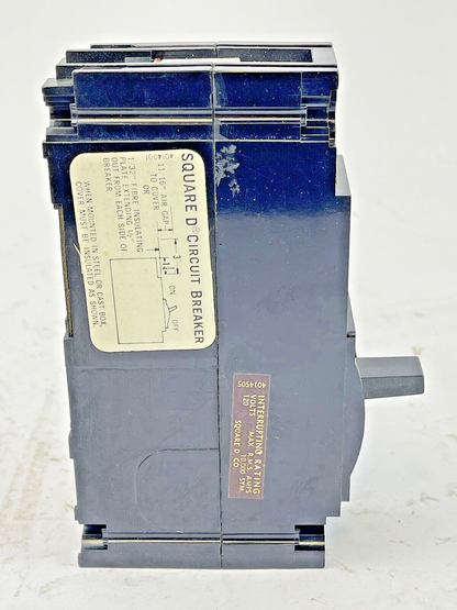 SQUARE D - FAL 12020 - CIRCUIT BREAKER LINE & LOAD LUGS - 20A/1 POLE/120 VAC-NEW