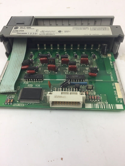 ALLEN BRADLEY 1746-0V8 OUTPUT MODULE SLC 500 SER A 10-50VDC 1.0AMP