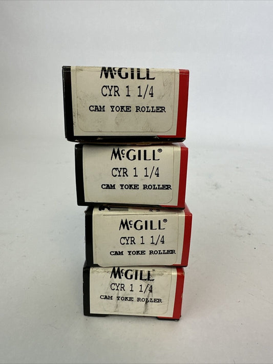 McGILL CYR 1 1/4 CAM YOKE ROLLER BEARING (LOT OF 4)