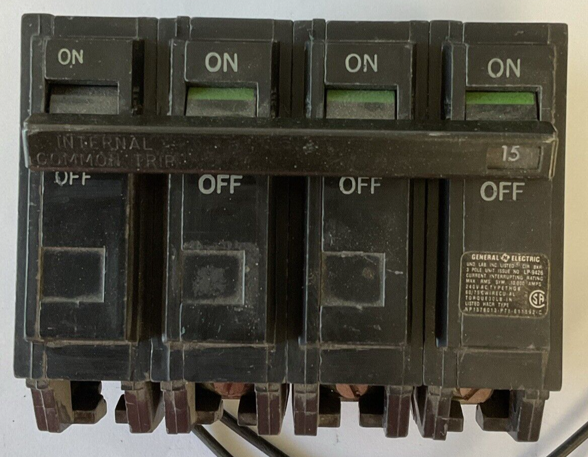 GE TQST1 MOD.2 CIRCUIT BREAKER SHUNT TRIP 120-240VAC 50-60HZ 15A
