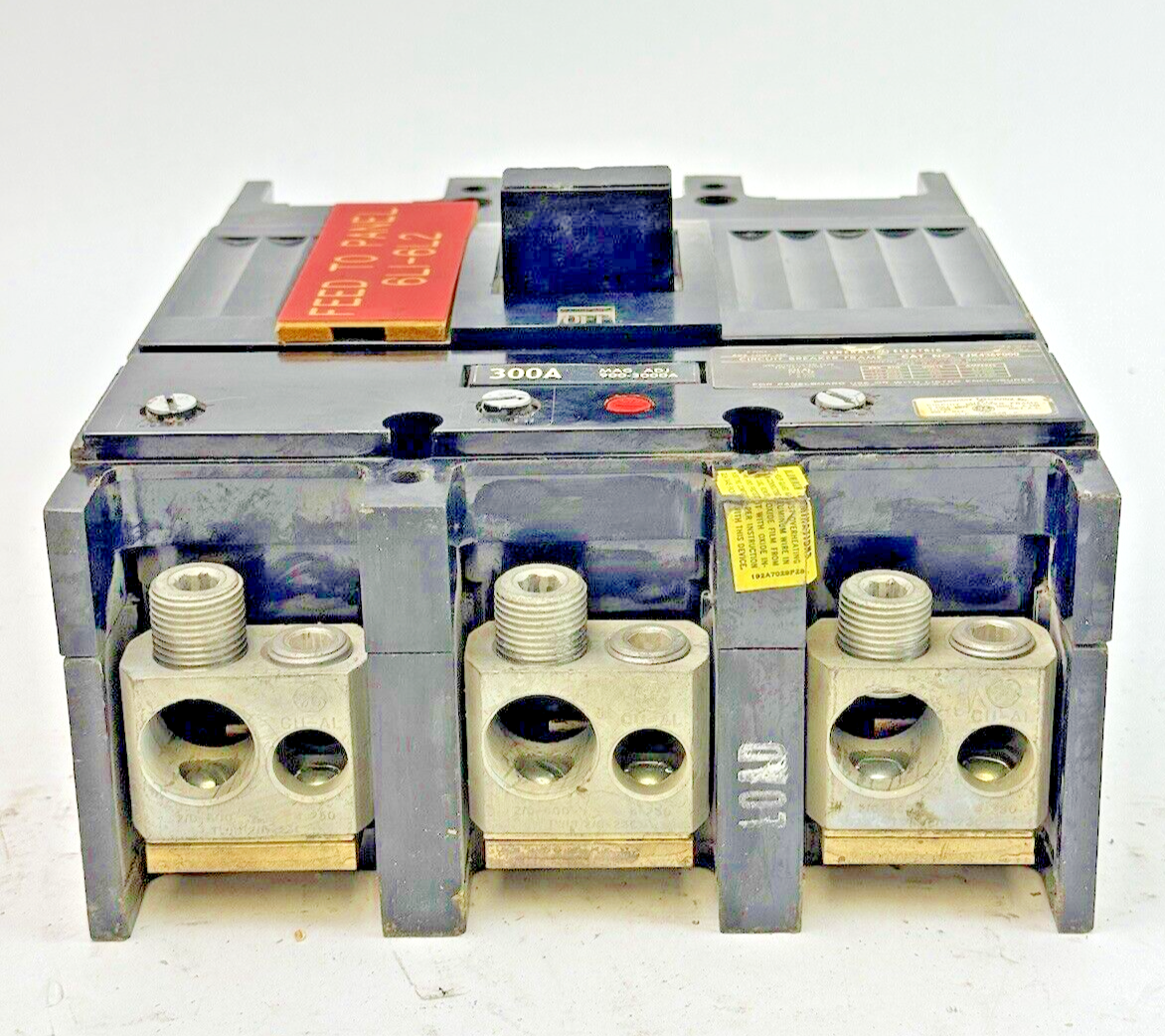 GE - TJK436F000 - CIRCUIT BREAKER W/ 300A TRIP - 3 POLE/ 600 VAC/ 300 A