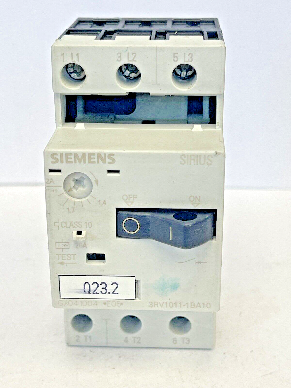 SIEMENS - 3RV1011-1BA10- CIRCUIT BREAKER / MOTOR PROTECTOR