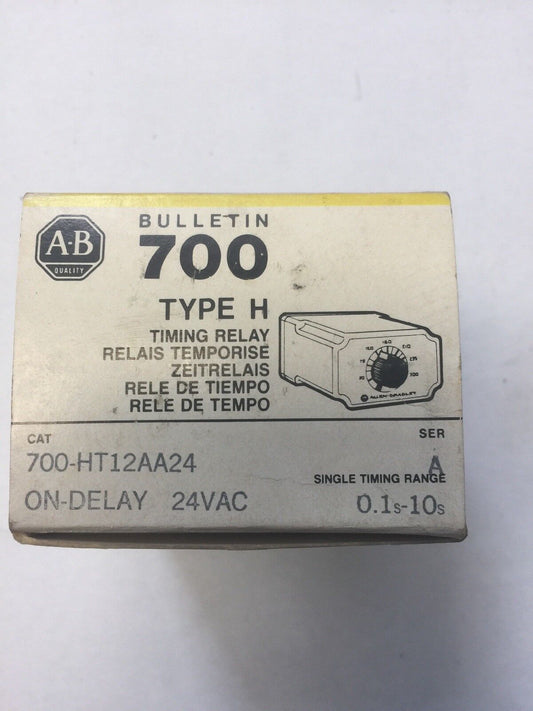 ALLEN BRADLEY 700-HT12AA24 TIMING RELAY 24VAC SER A