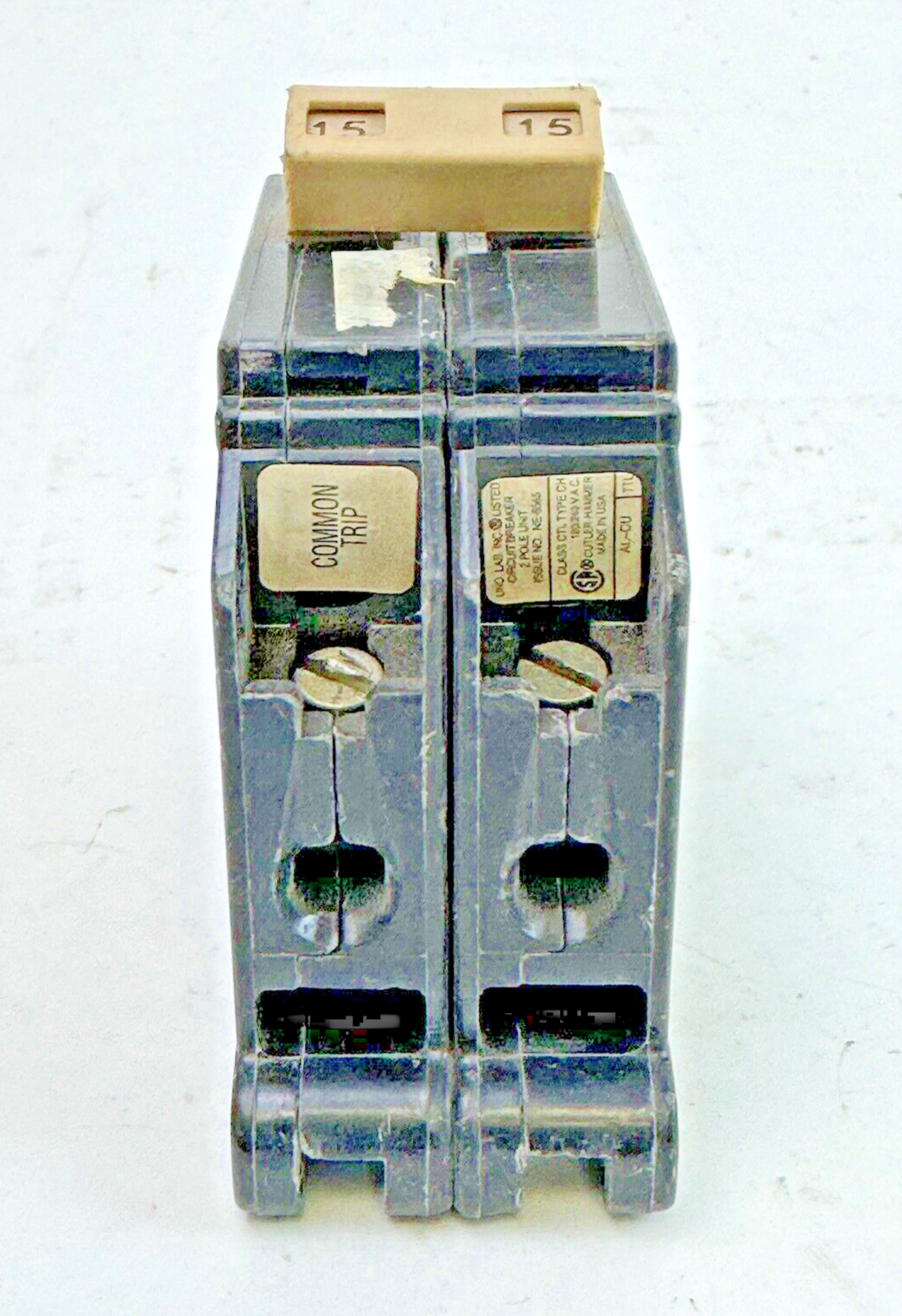 CUTLER-HAMMER - CH215- COMMON TRIP CIRCUIT BREAKER - 15A, 2 POLE, 120/240 VAC