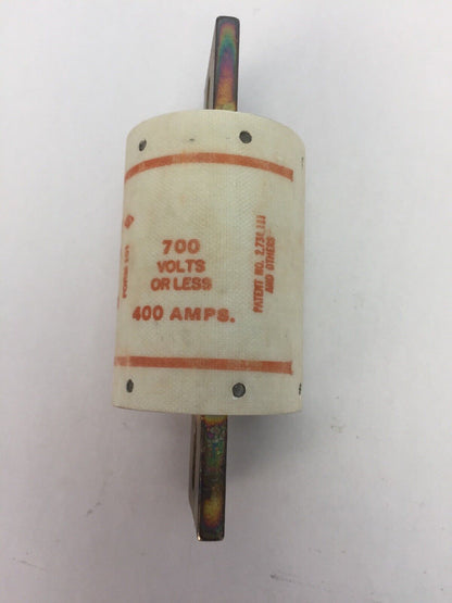 SHAWMUT AMPTRAP A70P400 FUSE 400 AMP 700 VAC TYPE 4