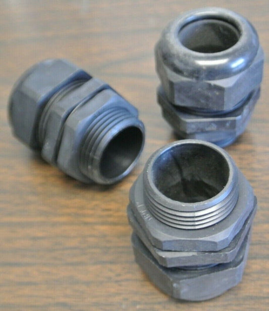 LOT of 3 / HUMMEL RD29NA-BK-NM DOME CAP NON-METALLIC CABLE GLAND / NEW / 1" NPT