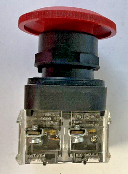 ALLEN BRADLEY 800H-FRXT PUSHBUTTON SER.F W/800T-XD1 SER. D & 800T-XD4 SER.E
