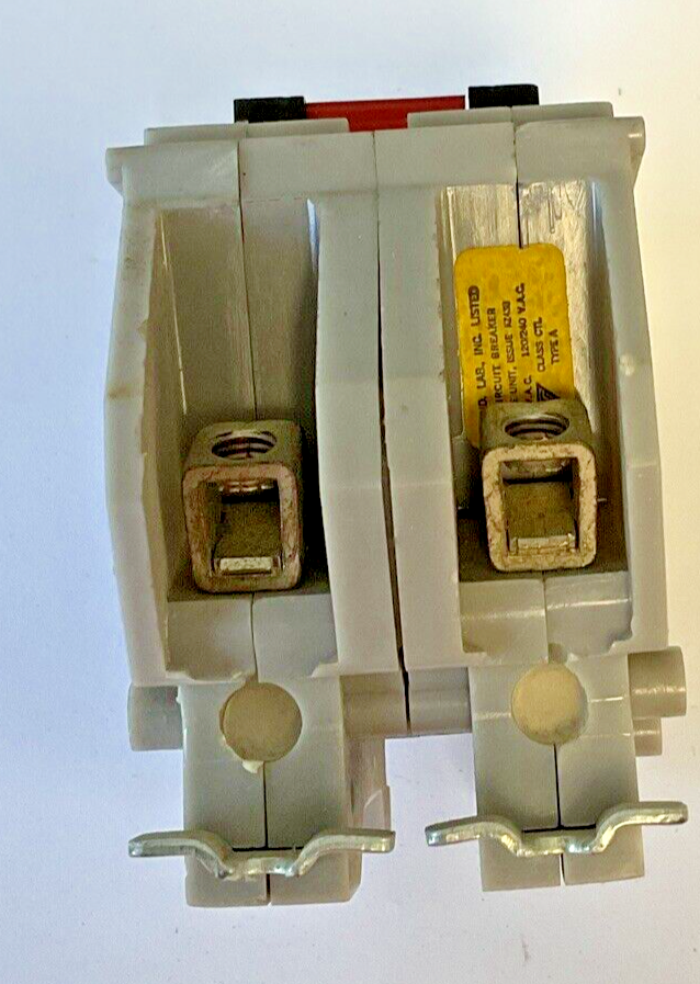 WADSWORTH A215C CIRCUIT BREAKER 15A 2POLE 120/240VAC TYPE A CLASS CTL NO SCREWS