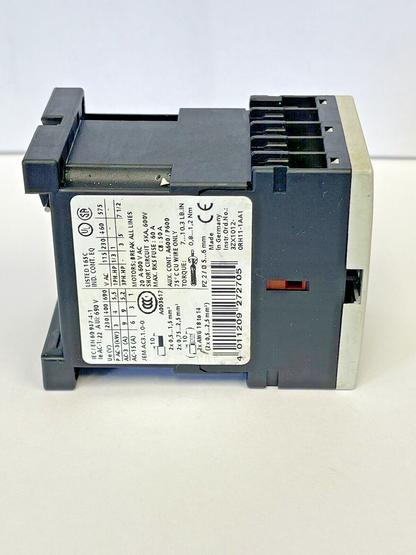 SIEMENS - 3RT1016-1BB41 - CONTACTOR - AC-3 9 A, 4 kW / 400 V 1 NO, 24 V DC 3-pol