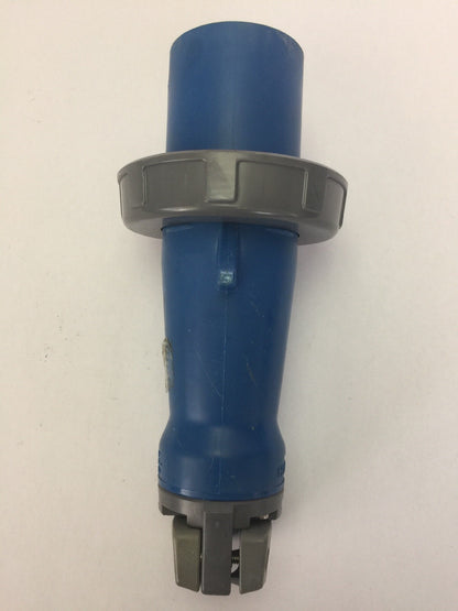 HUBBEL 363P6W PIN & SLEEVE WATERTIGHT PLUG 63A 220VAC 2 POLE 3 WIRE GROUNDING (3