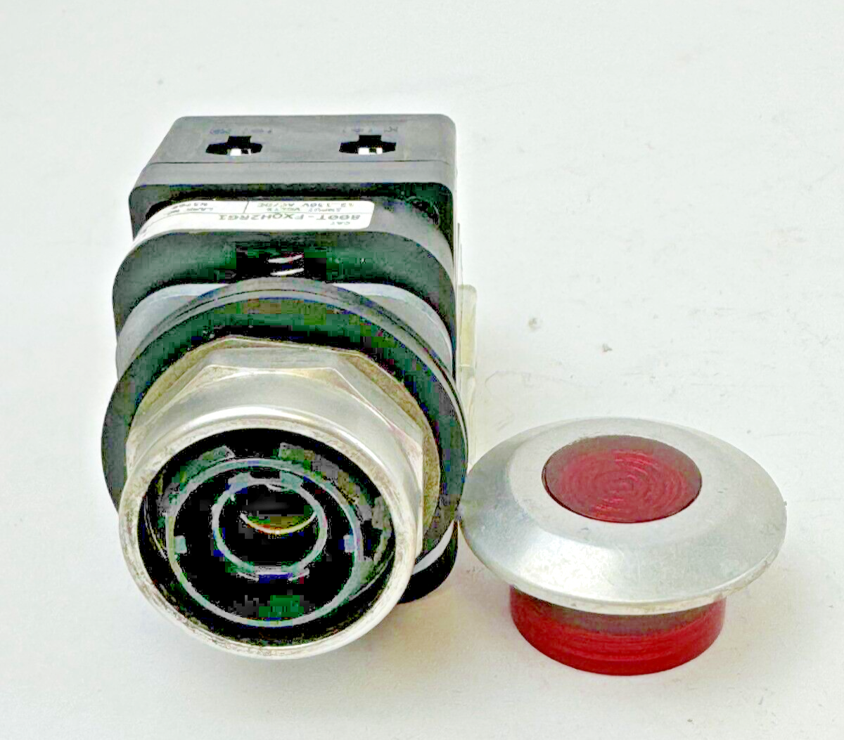 ALLEN-BRADLEY - 800T-FXQH2RG1 SER. U - RED PUSH/PULL BUTTON W/ BLOCK - NO BULB