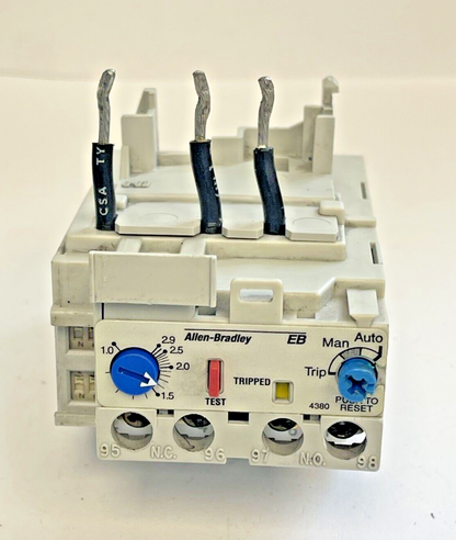 ALLEN BRADLEY - EB1DB SER. B - 1.0-2.9 A OVERLOAD RELAY