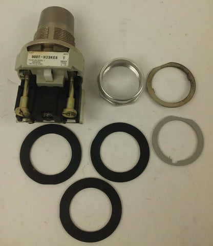 ALLEN BRADLEY 800T-H33KE8 SER. T SELECTOR SWITCH TYPE 4-13, NO KEY, 800T-H33