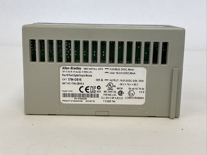 ALLEN BRADLEY 1794-OB16 SER A FLEX 16 POINT DIGITAL OUTPUT MODULE