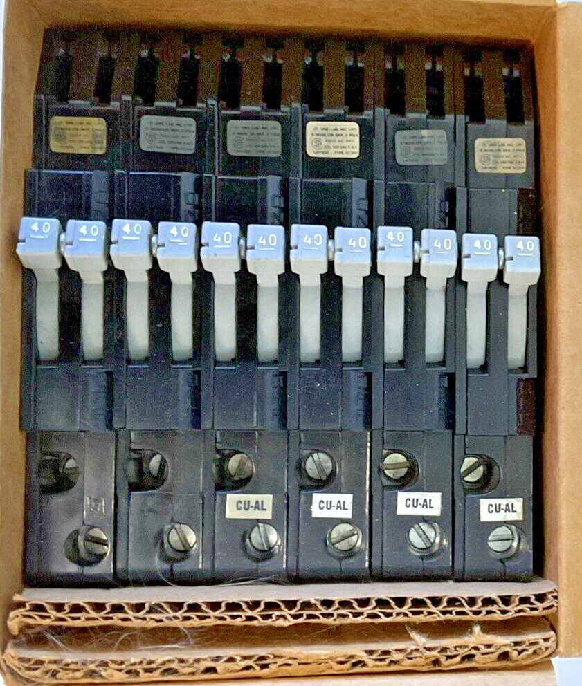 CHALLENGER/ZINSCO RC38AL  CIRCUIT BREAKER 2POLE 40A 120/240VAC **LOTOF6**