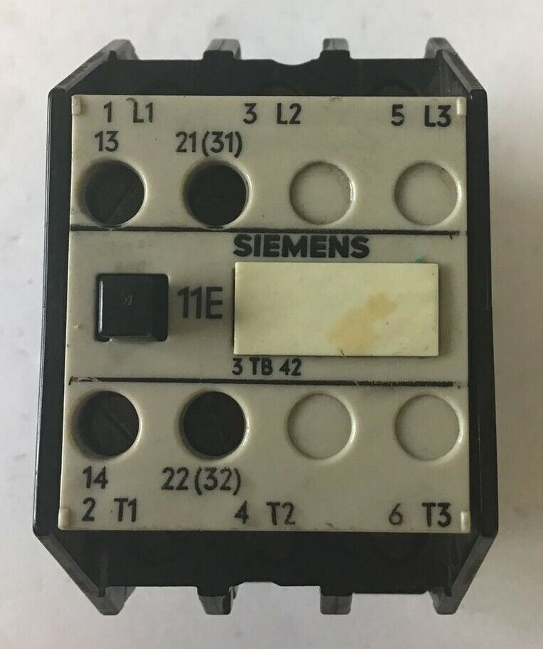 SIEMENS 3TB4212-0A CONTACTOR 25A 1NO 1NC 600VAC