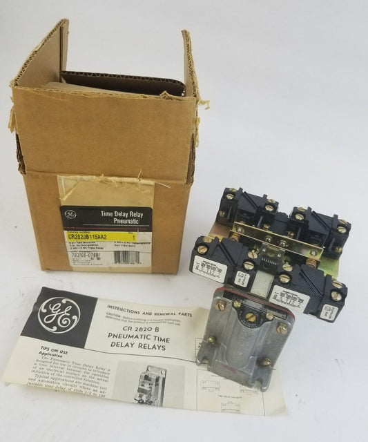 GE Time Delay Relay CR2820B115AA2 115V Coil 60Hz