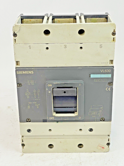 SIEMENS - 3VL5763-1AA36-0AA0 - CIRCUIT BREAKER - VL630-3 PH/630 A/3 POLE/630 VAC