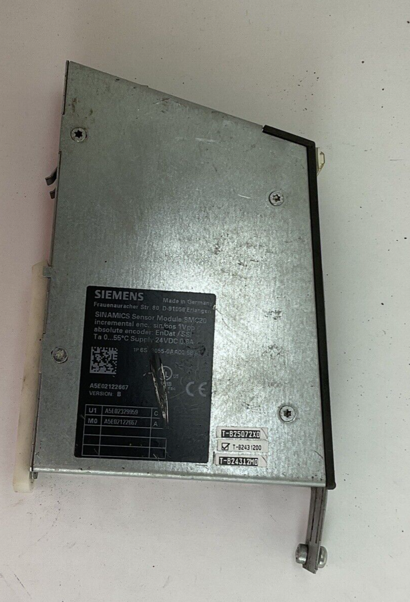 SIEMENS 6SL3055-0AA00-5BA3 SENSOR MODULE VER.B 24VDC