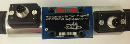 REXROTH R900715624 DIRECTIONAL CONTROL VALVE 4WE6D73-60/OFEG24N9K33L/A12=AN,USED