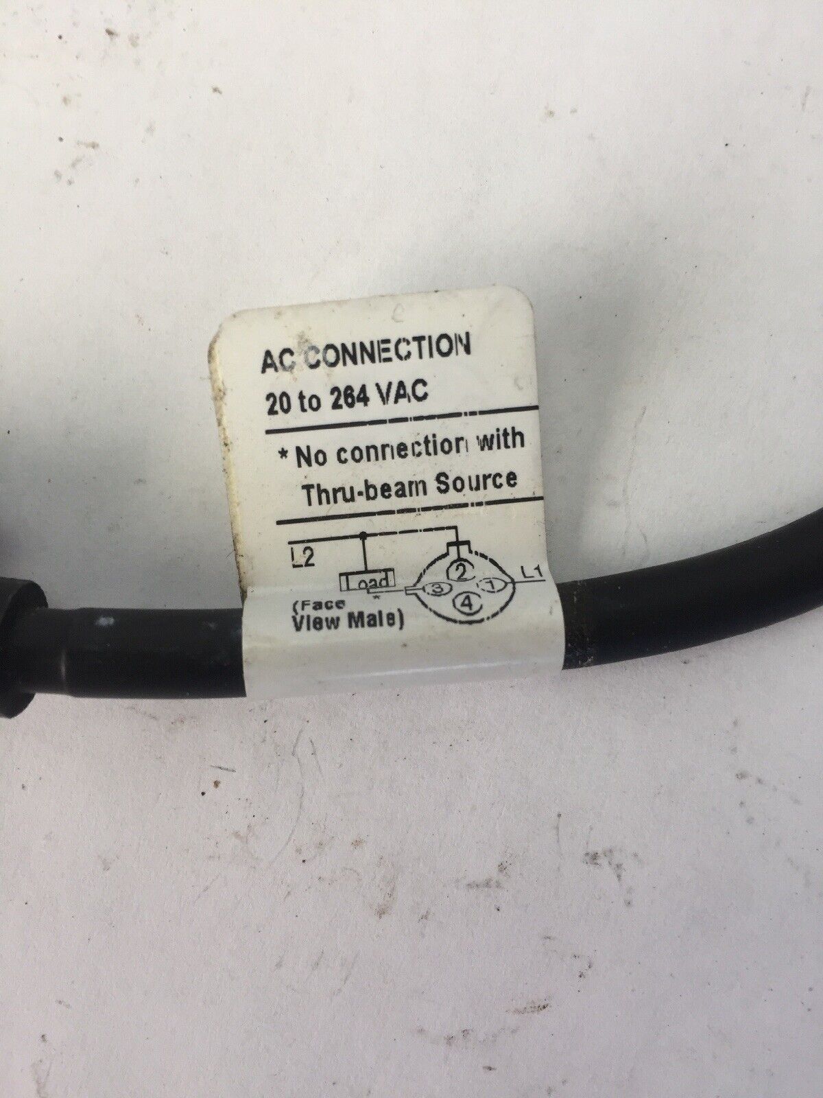 CUTLER HAMMER 13101AQD03 PHOTO ELECTRIC SENSOR CONNECTION 20-264VAC 15-30VDC