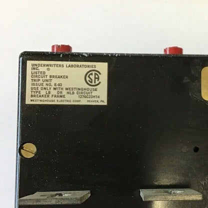 WESTINGHOUSE HLB3300T TRIP UNIT 300A