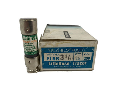 Littlelfuse Slo-Blo FLNR 3 2/10 3 2/10A 250V Fuse "Lot of 10"