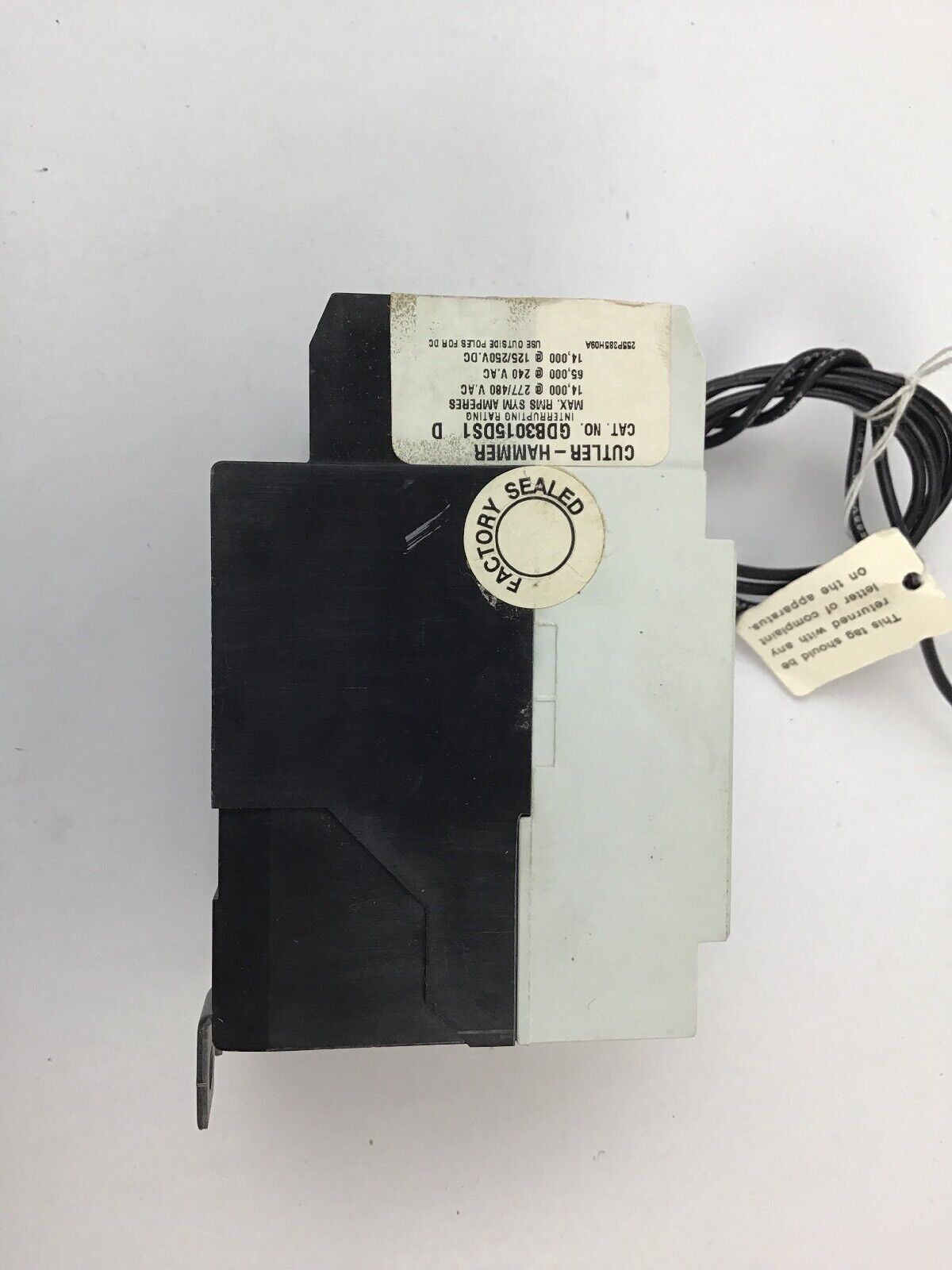 WESTINGHOUSE GDB3015DS1 3POLE 15A 14000@277/480VAC 65000@240VAC (GDB3015D)