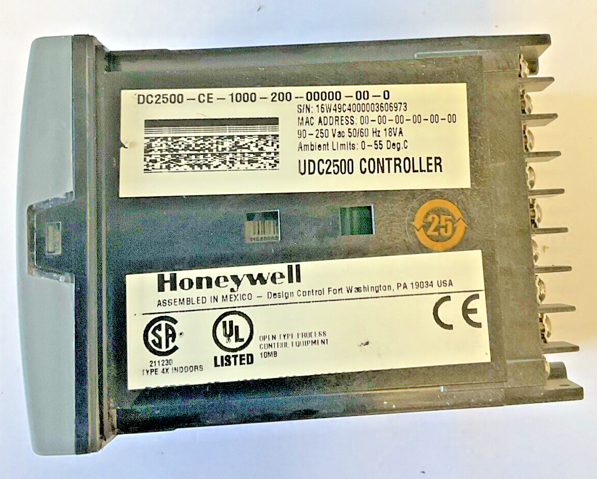 HONEYWELL DC2500-CE-1000-200-0000-00-0 UDC2500 DIGITAL CONTROLLER