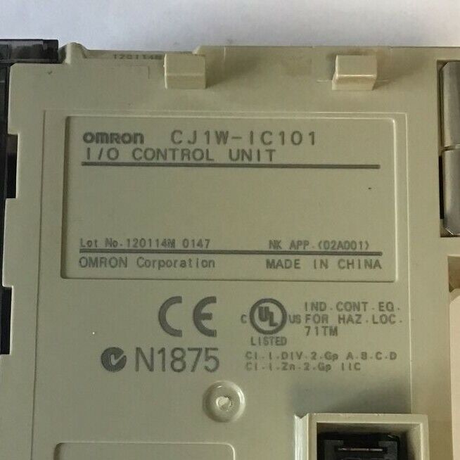 OMRON CJ1W-IC101 I/O CONTROL UNIT
