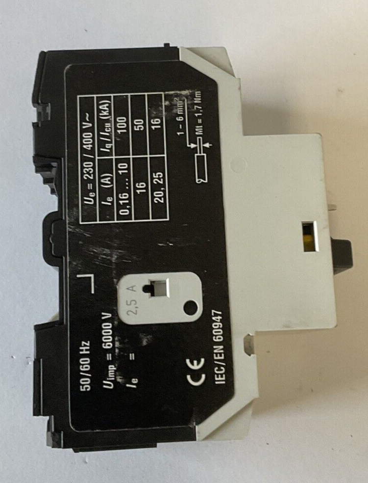 MOELLER PKZM0-2.5 MOTOR CIRCUIT BREAKER SER.2 2.5A