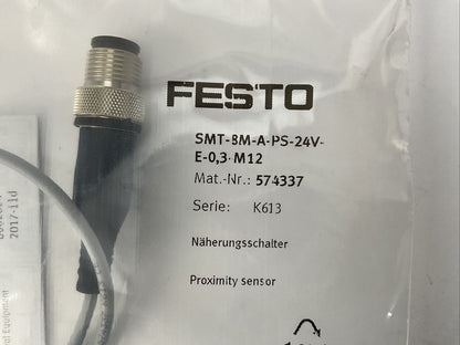 FESTO SMT-8M-A-PS-24V-E-0,3-M12 PROXIMITY SENSOR SERIE K613