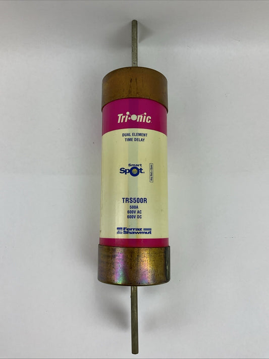 FERRAZ SHAWMUT TRS500R 600V 500A TRI-ONIC SMART SPOT DUAL ELEMENT TIME DELAY