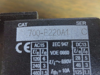 ALLEN-BRADLEY 700-P220A1, Ser. C - RELAY