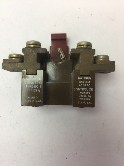 SQUARE D 9065 UO-1 OVERLOAD RELAY 600V AC OR DC SERIES A