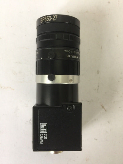 TELI CS8560D CCD CAMERA 12VDC 0.13A FULITRON HF9HA-1B LENS BP850-27 FILTER